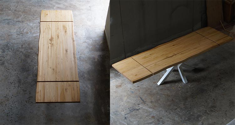 Tavoli in legno massello allungabili