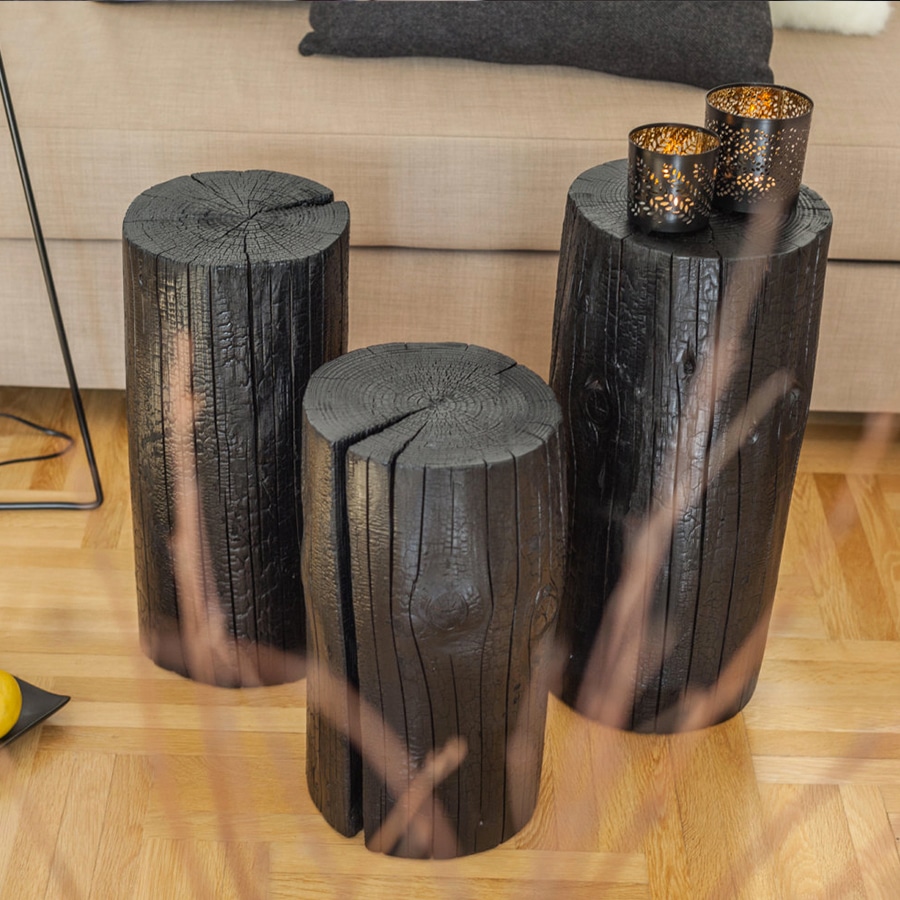 Tronco di legno nero Liquirizia  Falegnameria900 - Mobili in legno su  misura