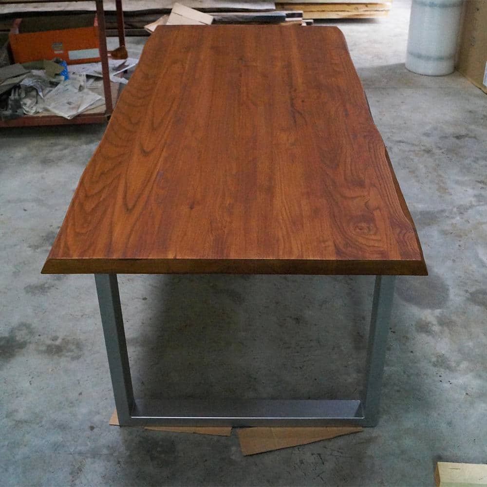 Tavolo legno massello rustico - Gambe in ferro - Impero